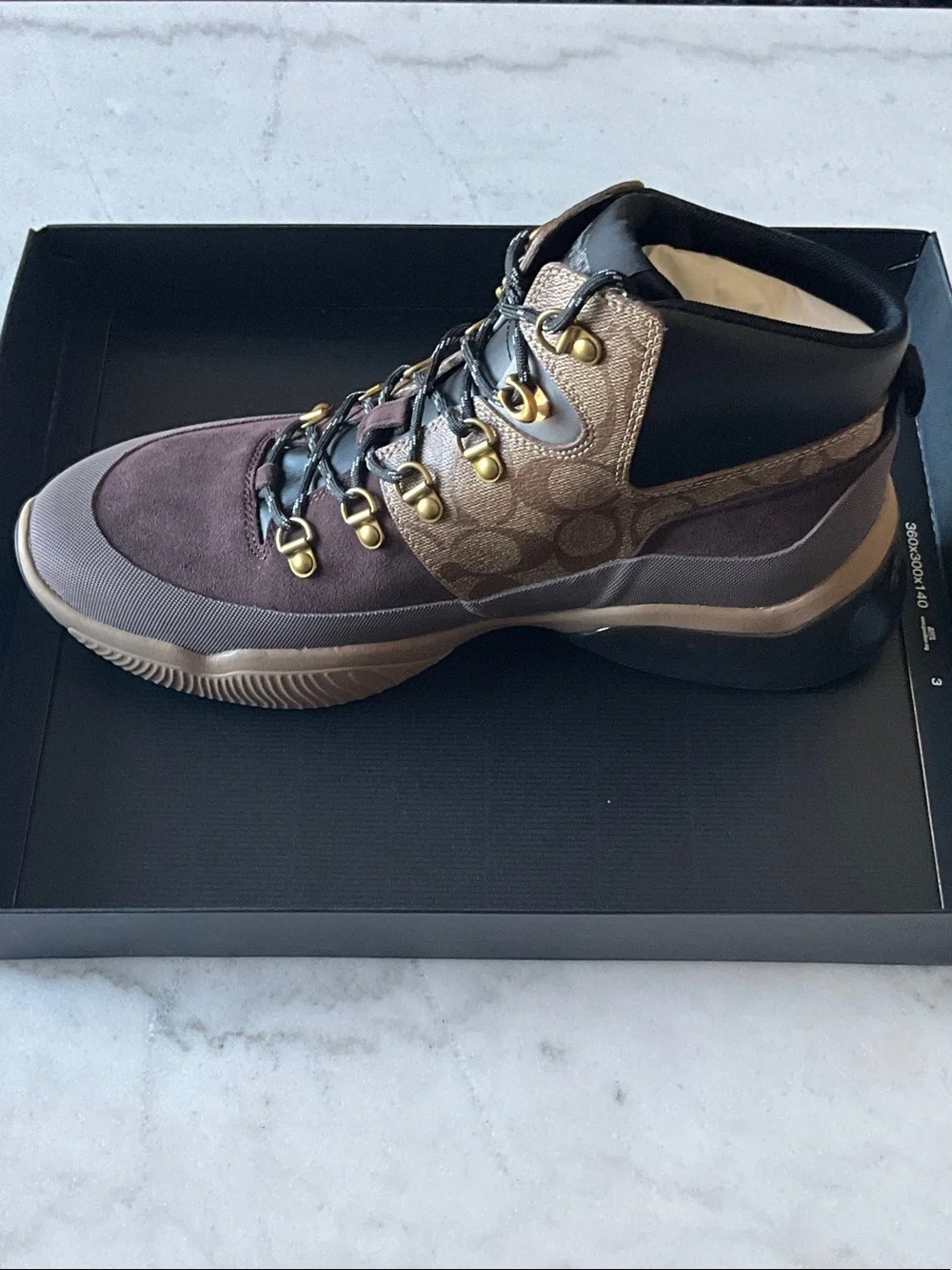 NWT Coach Citysole Hiker Boots - Khaki & Mahogany